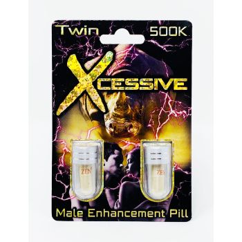 Xcessive Twin 500K Platinum Male Enhancement Double Pill