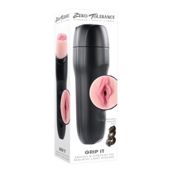 Zero Tolerance Grip It Life Like Vaginal Canister Stroker Light box