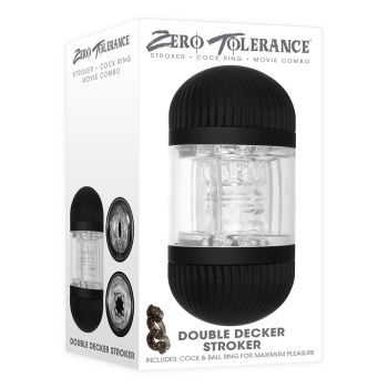 Zero Tolerance Masturbator Double Decker Dual Ended Stroker Waterproof box