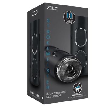 Zolo Strokemeister Squeezable Masturbator box