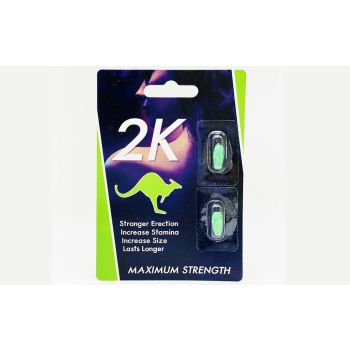 Green Kangaroo 2K Pill Male Enhancement 2 Pills Pack