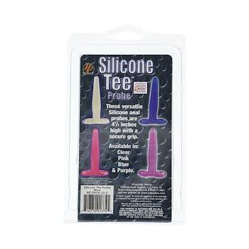 Silicone Tee Probe 4.5 (11.5cm) Blue Color Cal Exotic Novelties