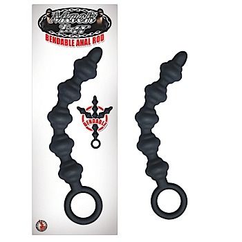 Bendable Anal Rod Black Mack Tuff