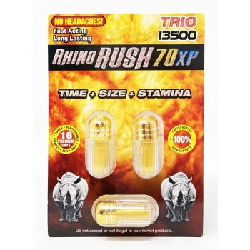 Rhino Rush 70 Trio 13500 Male Sexual Enhancer Pill