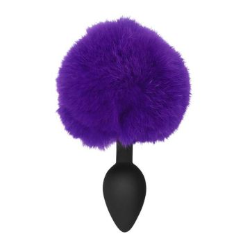 Silicone Bunny Butt Plug Purple