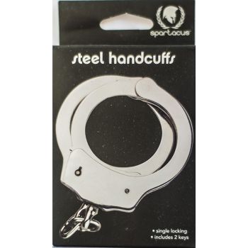 Spartacus Steel Handcuffs Single Locking With 2 Keys Game