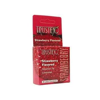 Strawberry Condoms 3PK