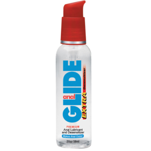 Anal Glide Extra 2 Oz Premium Water Based Lubricant Desensitizer