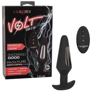 CalExotics Volt Electro Stimulation Flare Remote Control Silicone Plug box