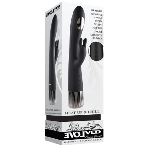 Evolved Heat Up & Chill Rechargeable G Spot Rabbit Vibrator box