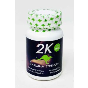 2K Kangaroo Green Male Enhancements 12 Pills Bottle 