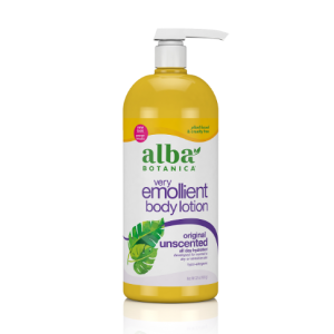 Very Emollient Unscented Original Body Lotion 32 Oz Alba Botanica front