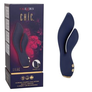 Vibrator CalExotics Chic Lilac Rabbit Massager box