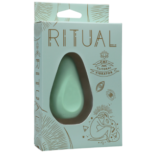 Doc Johnson Ritual Chi Soft Silicone Clitoral Vibrator Rechargeable box