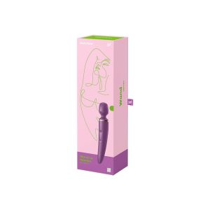Vibrator Satisfyer Wand-Er Women Purple Gold Waterproof Rechargeable box