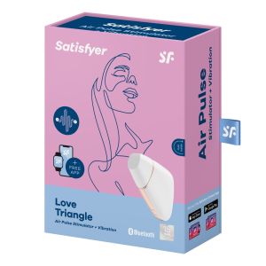 Satisfyer Love Triangle Air Pulse Clitoris Stimulating Vibrator White box