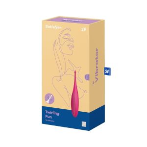 Satisfyer Twirling Fun Magenta Rechargeable Waterproof Vibrator box