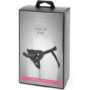 Dildo Set Fifty Shades Of Grey Feel It Baby Vibrating Strap On box