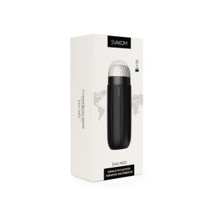 Svakom Sam Neo Black Interactive Suction Vibration Masturbator box