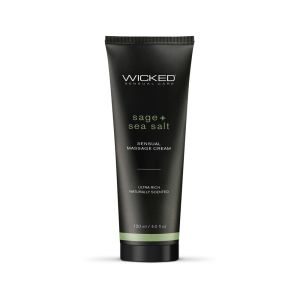 Wicked Sage Sea Salt Sensual Massage Cream 4 oz. Naturally Scented