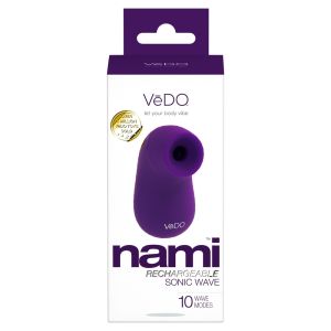 Vedo Nami Rechargeable Sonic Vibe Deep Purple Waterproof Vibrator box