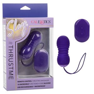 CalExotics Slay #Thrustme Remote Control Rechargeable Vibrator box