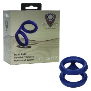 CalExotics Viceroy Platinum Series Silicone Flexible Dual Cock Ring box