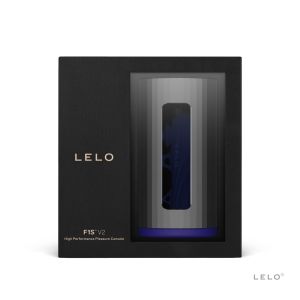 Lelo F1S V2X Blue Waterproof Masturbator Sleeve Bluetooth App box