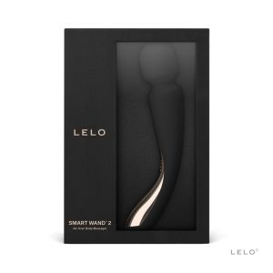 Lelo Smart Wand 2 Medium Black Silicone Vibrator box