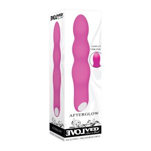 Evolved Afterglow Silicone Rechargeable NOT Flexible Bulby Vibrator box