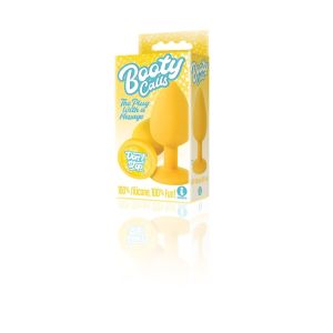 Icon Brands The 9's Booty Calls Silicone Butt Plug Yellow Don't Stop box