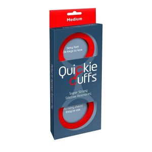 Creative Conceptions Medium Red Quickie Flexible Silicone Cuffs