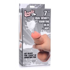 Loadz 7" Dual Density Squirting Realistic Dildo Light box