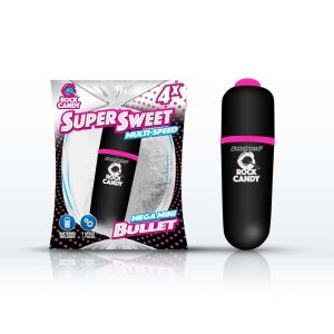 Super Sweet Bullet Vibrator Black Rock Candy Water Resistant