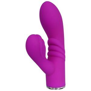 Xcitme Spark Rabbit Style Clitoris G Spot Vibrator Purple