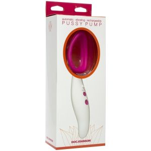 Automatic Pussy Pump Vibrating Pink-White