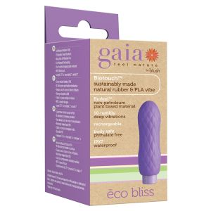 Blush Gaia Eco Bliss Bullet Vibrator Lilac 10 Functions Waterproof box