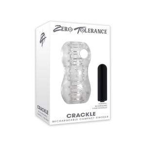 Crackle Rechargeable Compact Stroker Clear