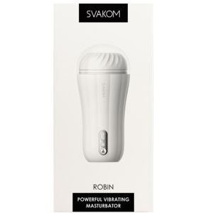 Svakom Robin Rechargeable Stylish Vibrating Masturbator box