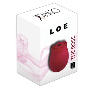 Loe The Rose Suction Stimulator Silicone Vibrator Red boxed
