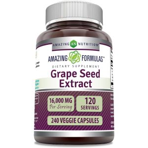 Grapeseed Extract 16,000 mg 240 Veggie Caps Amazing Formulas 