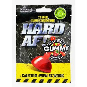 Hard AF strawberry gummy
