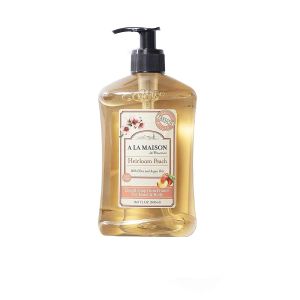 A La Maison Bottle Heirloom Peach Liquid Hand Soap 16.9 Oz front