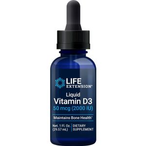 Life Extension Liquid Vitamin D3 50mcg 2000 IU 29.57ml Unflavored front