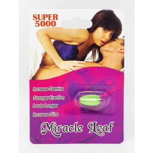 Miracle Leaf Super 5000 The Ultimate Male Enhancement Green Pill