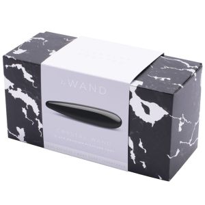 Le Wand Crystal Wand Black Obsidian Silicone Ring Including box