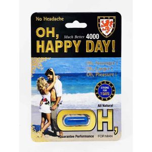 Oh Happy Day 4000 7 Days For Men Natural Libido Enhancer 4000mg