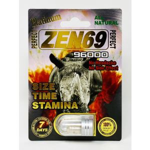 All Natural Perfect Zen69 Platinum 96000 Male Enhancement Pill