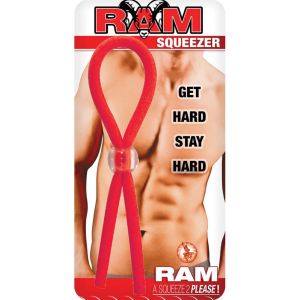 Squeezer Cock Ring Red Ram