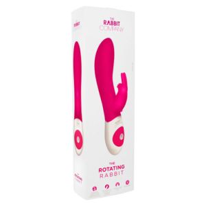 The Rotating Rabbit Rechargeable Silicone Vibe Waterproof Pink